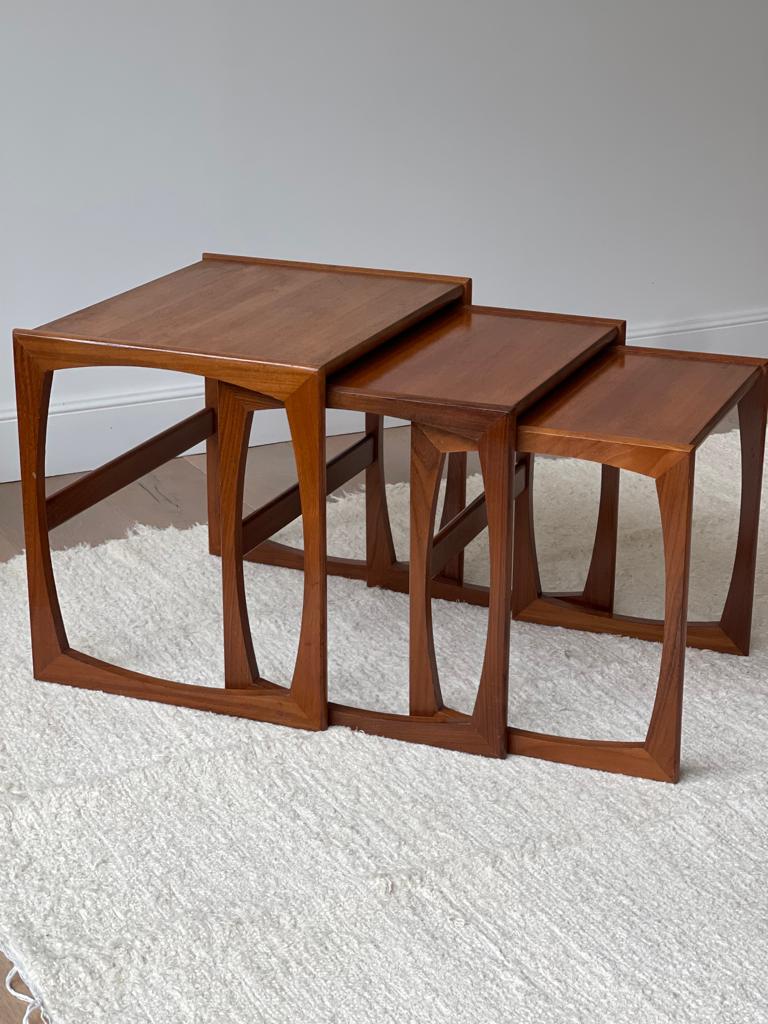 Trio of vintage coffee tables