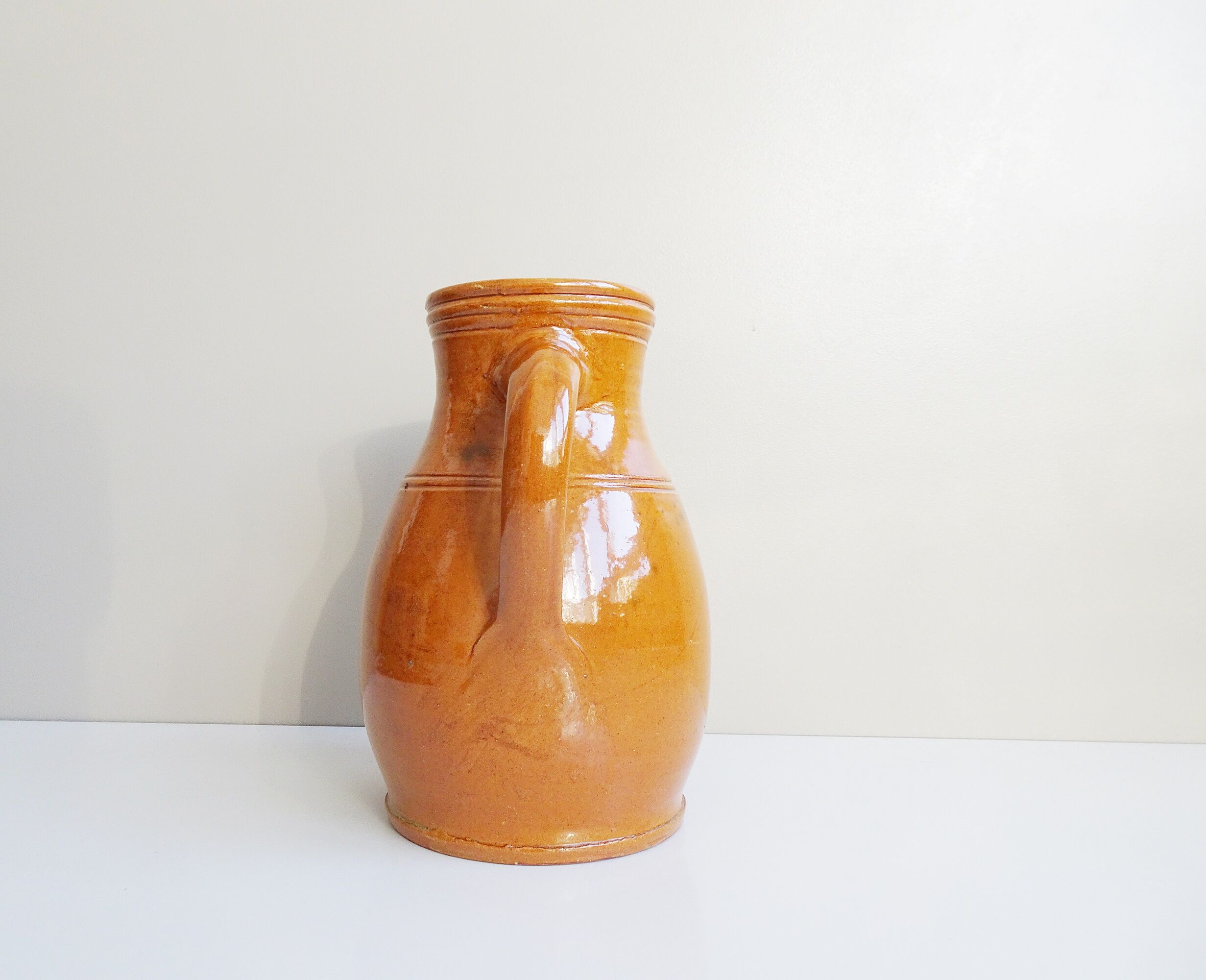 Handmade stoneware jug