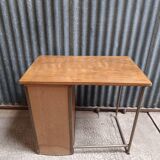 Vintage school desk wood and metal