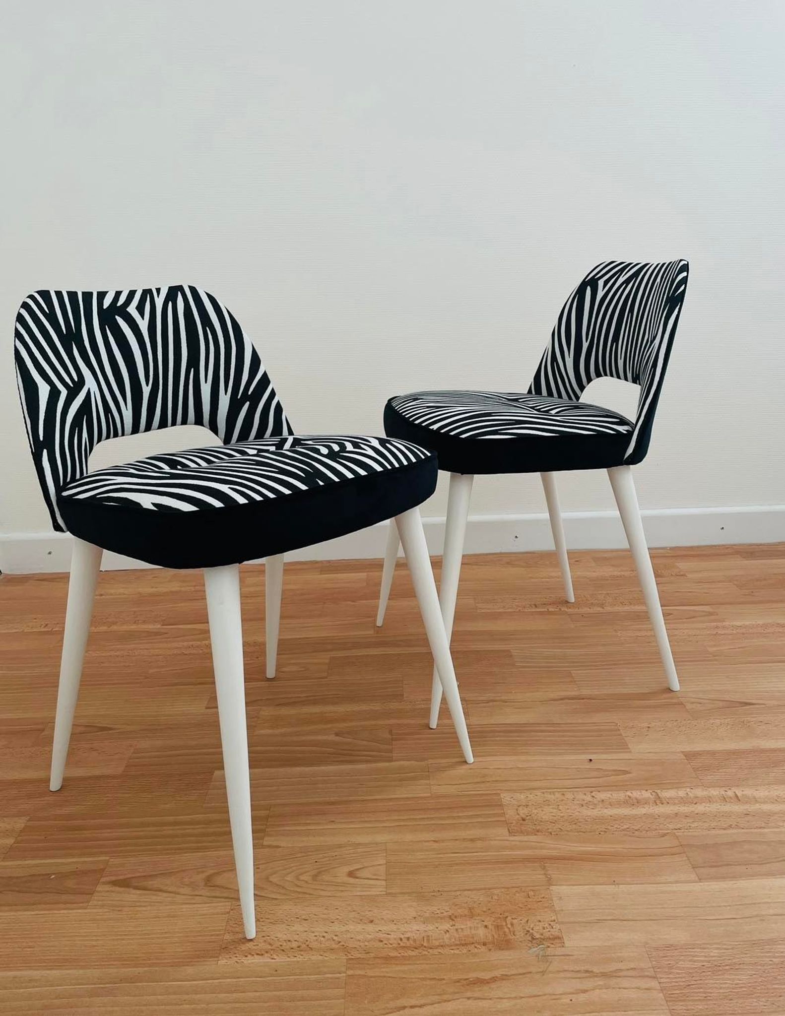 Duo of restored chairs