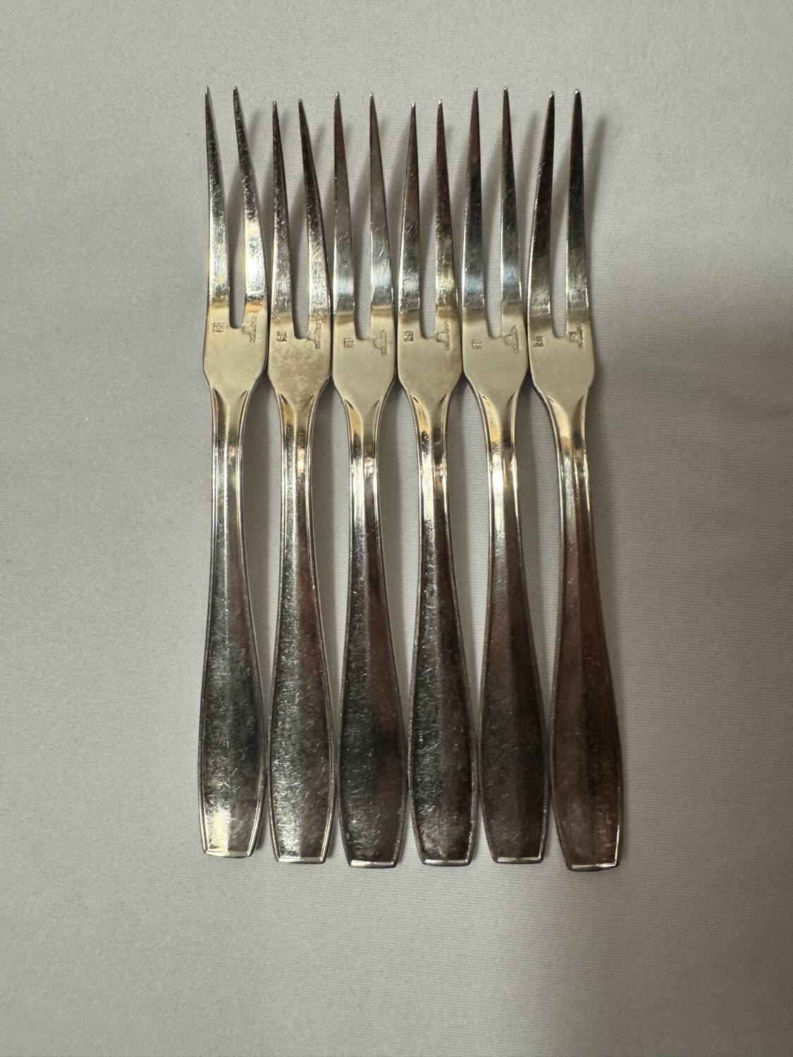 6 Cristofle snail forks