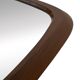 Vintage Large organic Danish mirror in teak