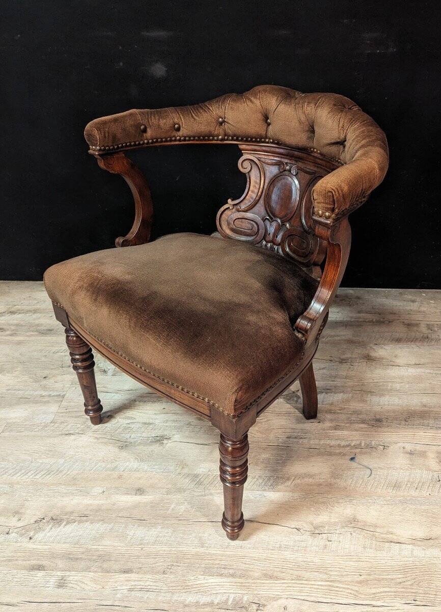 English Chesterfield style office chair