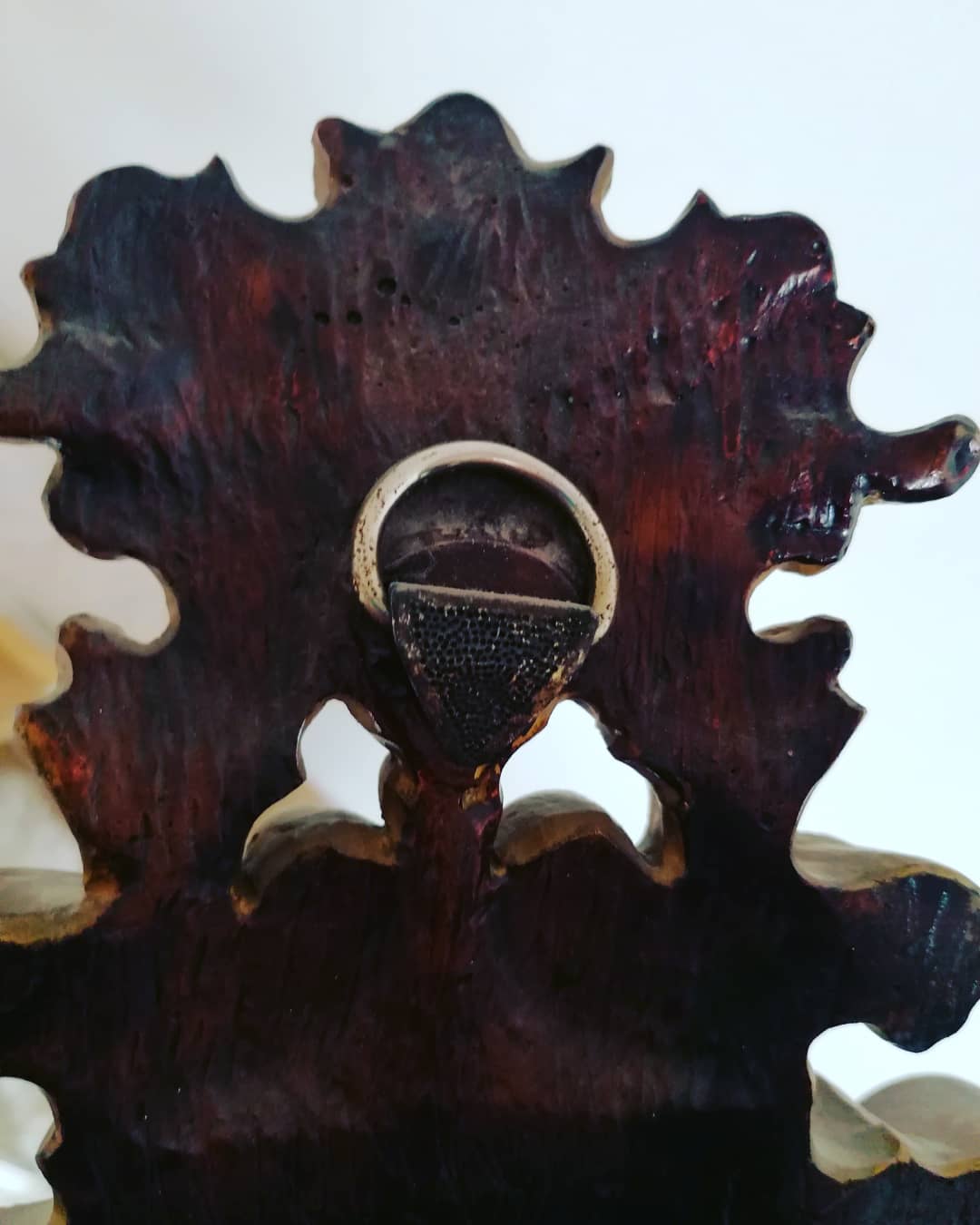 Baroque style clock, ground solid wood, Hettich, auto lifts