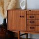 Vintage teak enfilade Beautility | Restored 1960s design