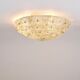 Barovier & Toso Large Ceiling Light Flower in Murano Glass Millefiori, Italy, 1960s