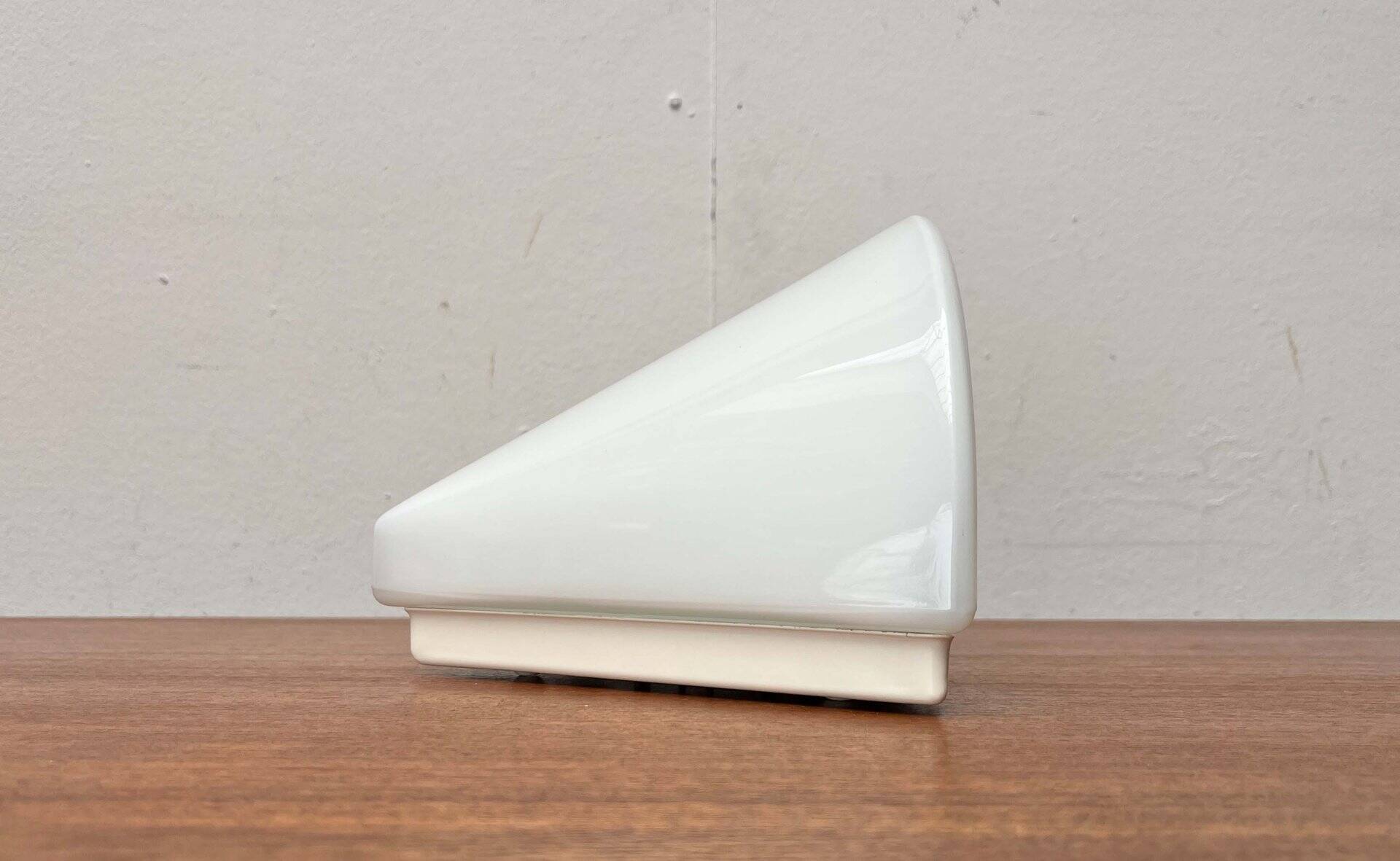 Wall lamp in glass from the Postmodern T+L Royal Typ L 133 series by Keuco, 1980s.