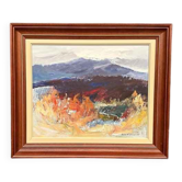 Original Swedish Oil on Panel – “Autumn Landscape” by Torgny Forsberg