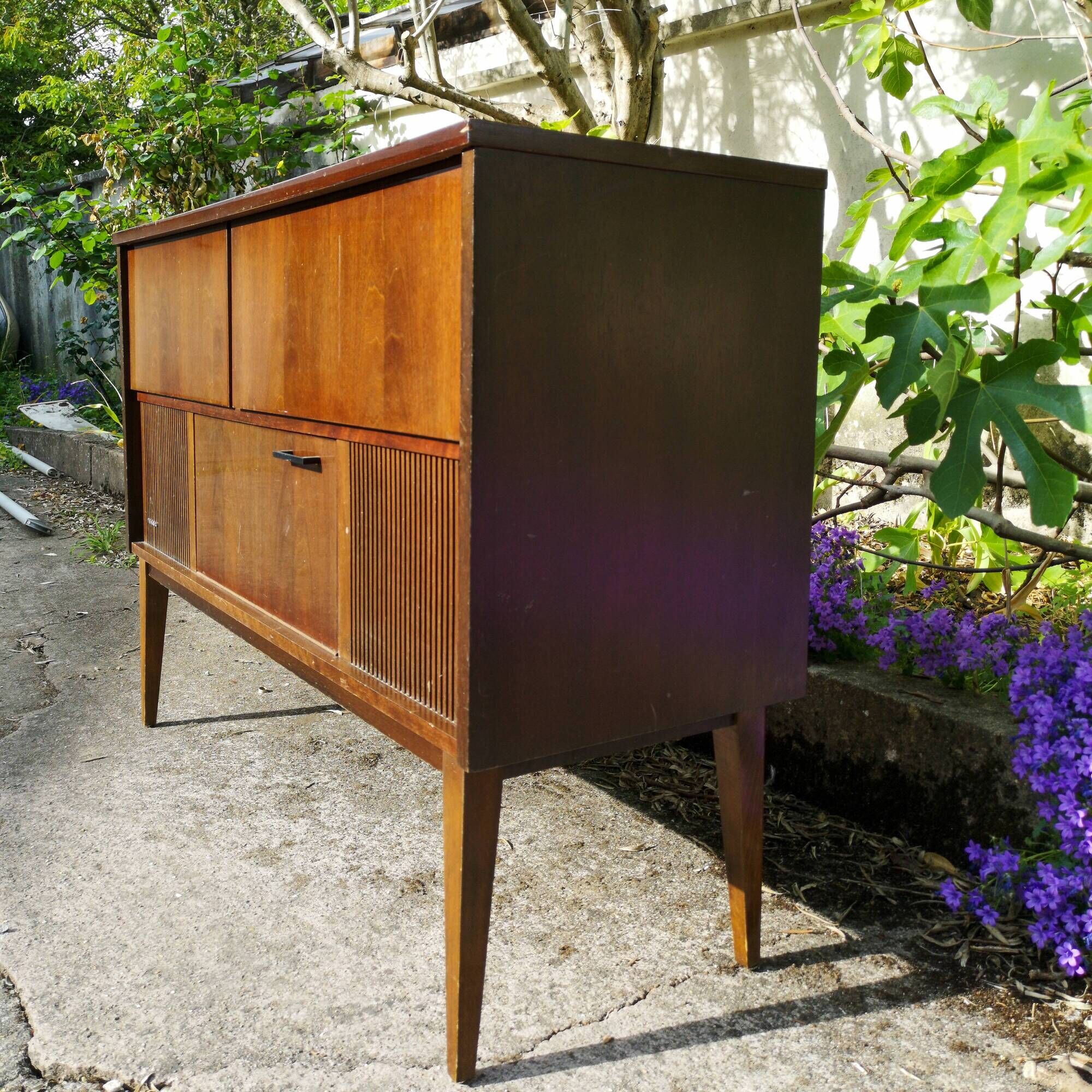 Grundig radio and record player furniture in the 1960s