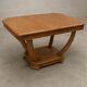 Art Deco extendable table in bleached walnut