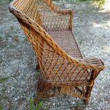 Rattan bench