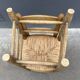 Set of 2 chairs in raw wood and straw from the 50s