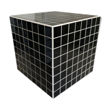 Cube tiled mosaic