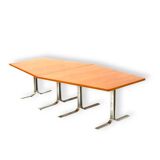 Large vintage conference table / dining table by Lübke from the 70s
