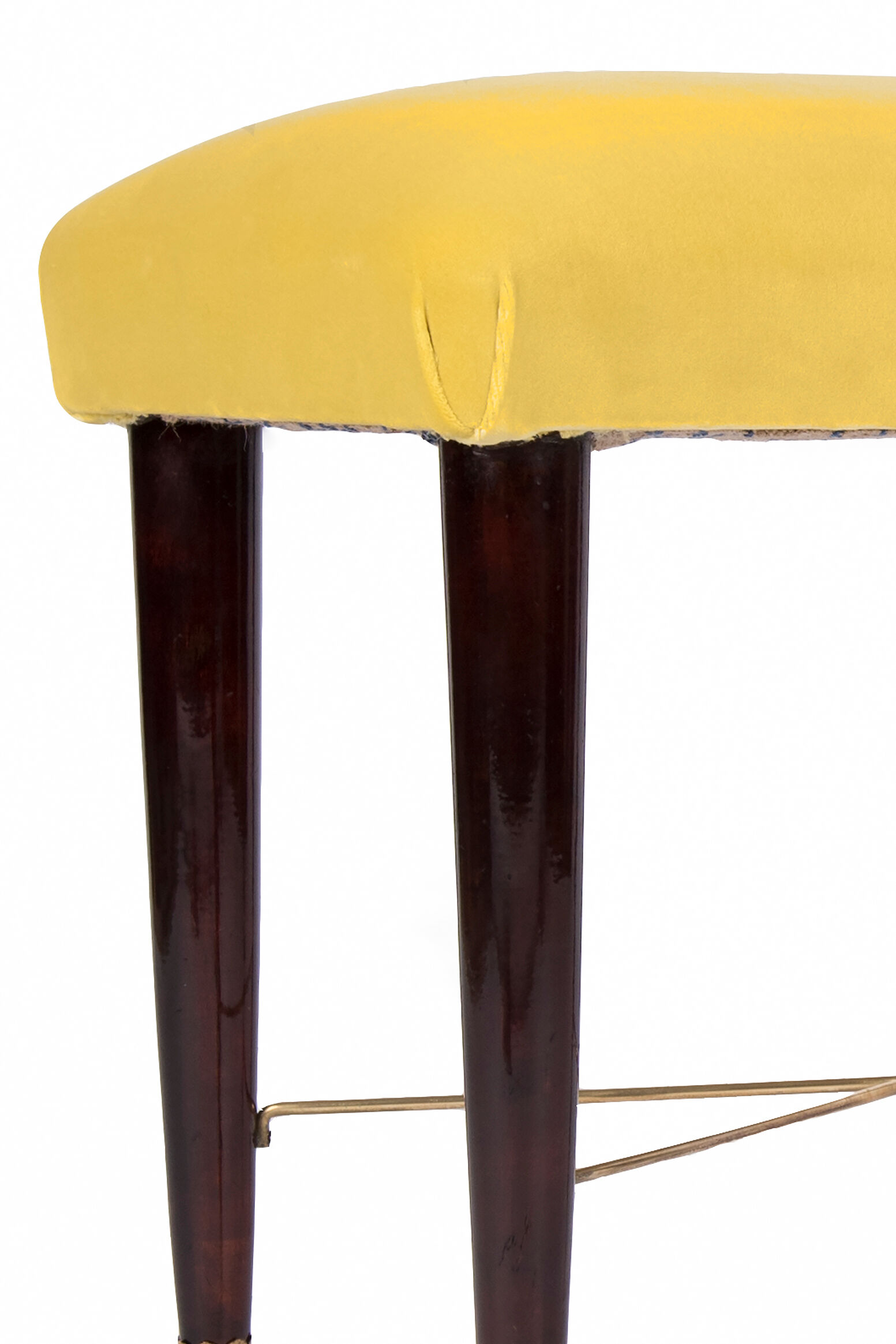 Art Deco rosewood footrest