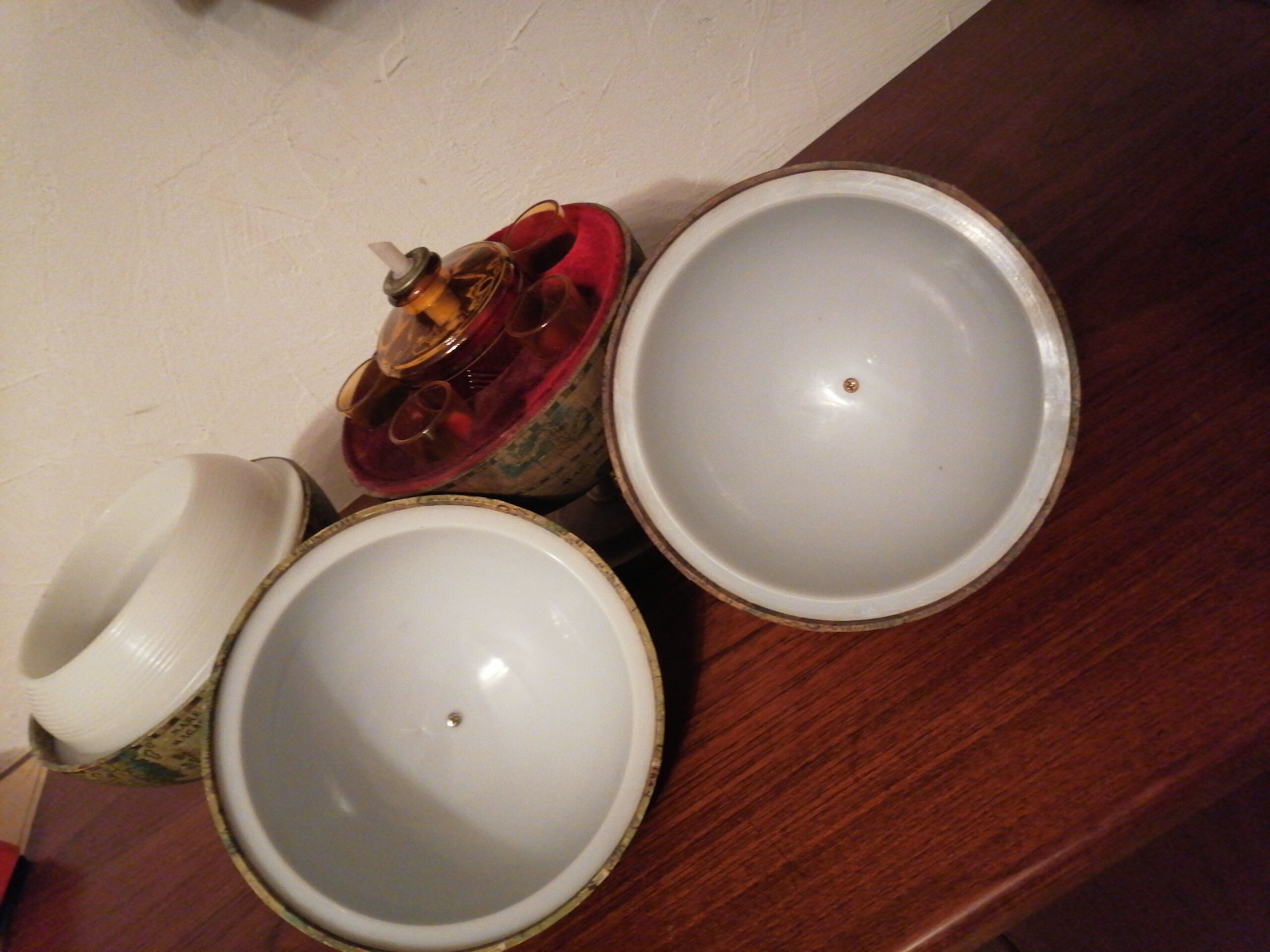 Lot 2 mini bars ice globes to pose 1960 1970