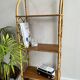 Rattan wall shelf