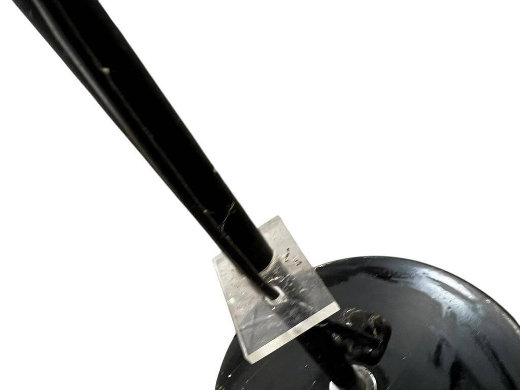 Vintage black chrome floor lamp