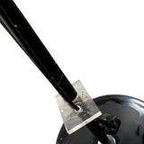 Vintage black chrome floor lamp