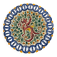 Plate / Ashtray in Massé Frères Earthenware - Relief Decoration of Dragon and F
