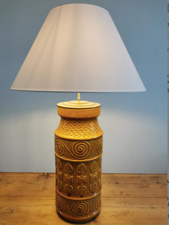 Ceramic lamp Scheurich circa 50s