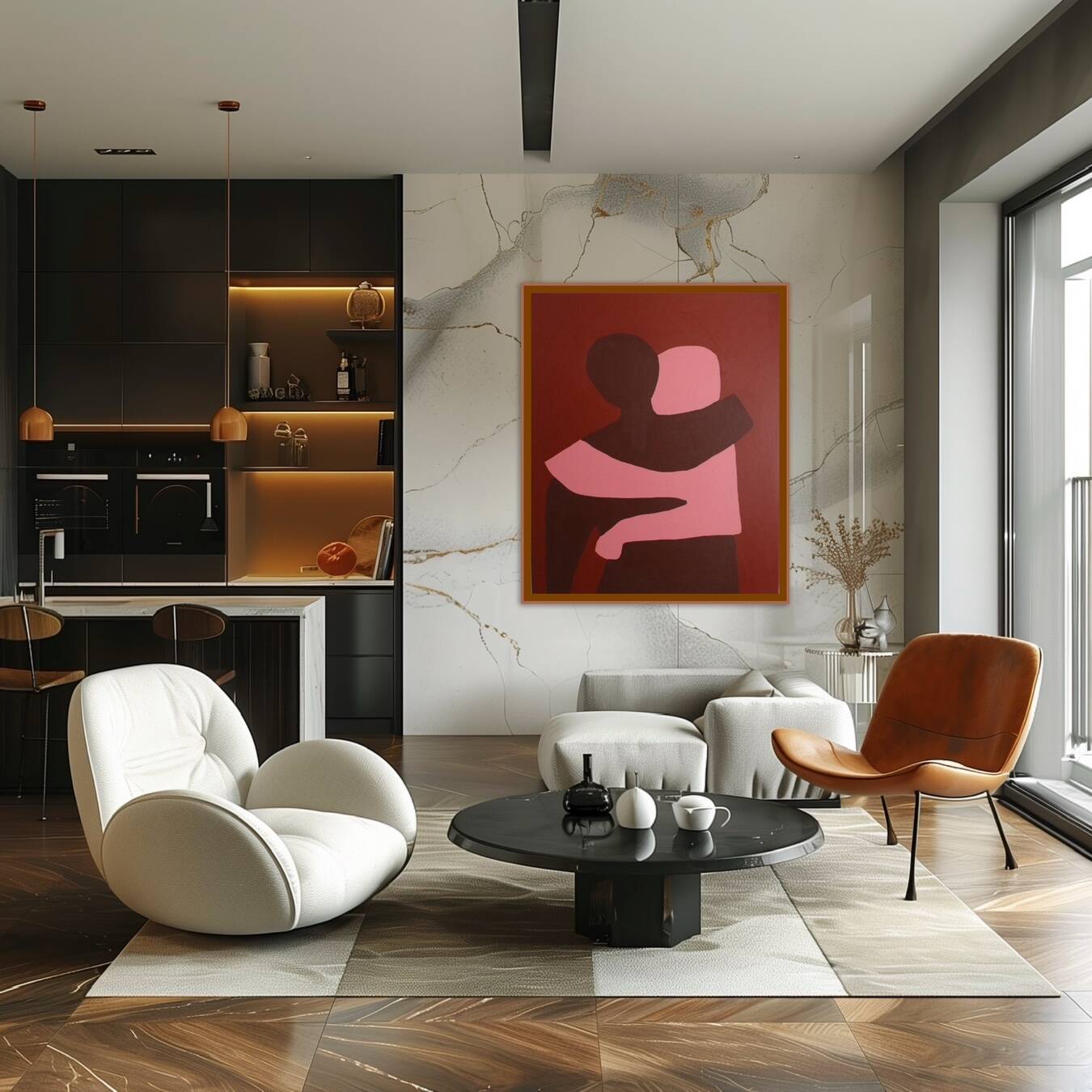 Canvas painting "Can I hold you" 100x81cm