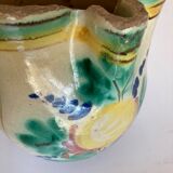 Vase pitcher 18th Italian glazed earth of Vietri Amalfi