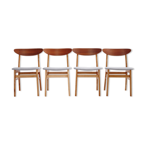 Set of four no.210r dining - chairs