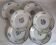 6 Flat Plates in earthenware Moulin des Loups & Hamage model Lucien