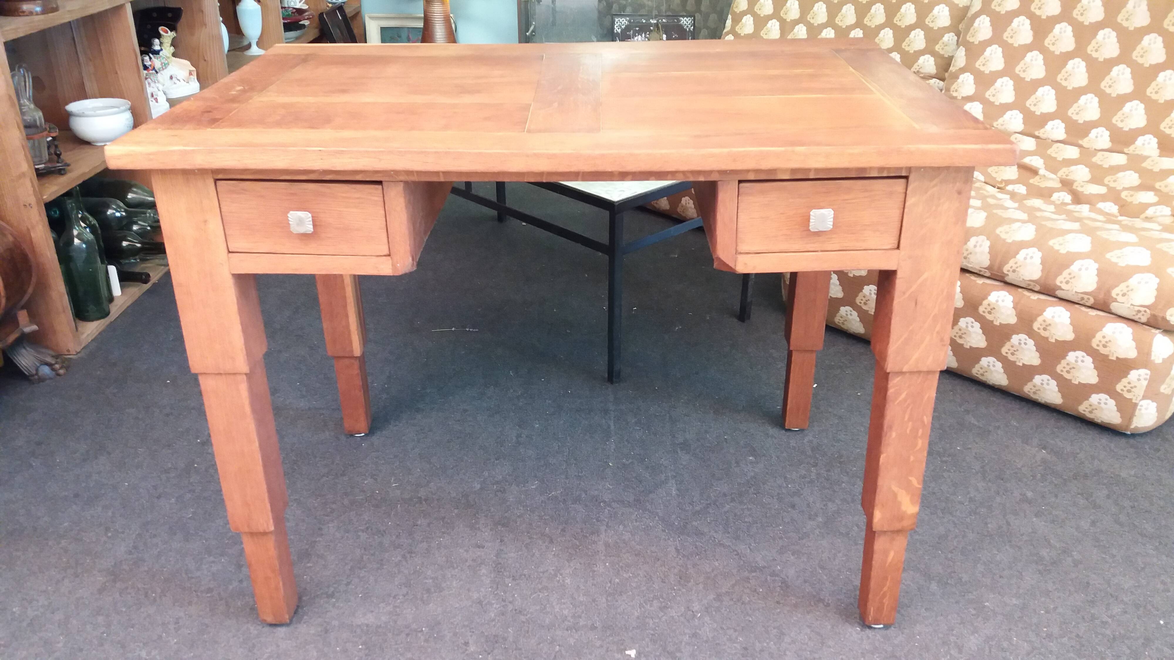 Art Deco desk and armchair