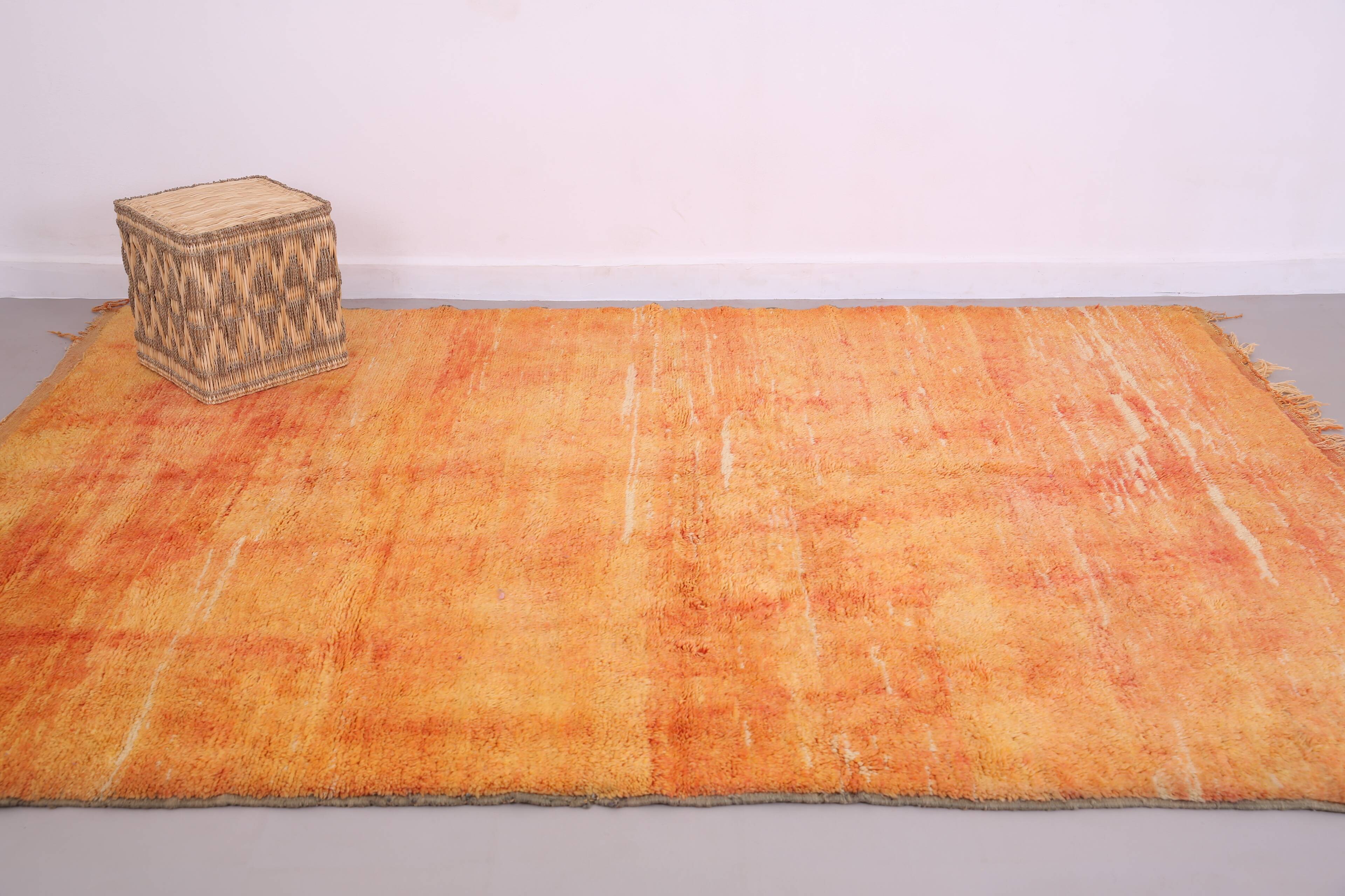 Vintage Moroccan Rug 203 x 281 cm - Handmade Berber Rug - Old Moroccan Rug