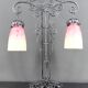Important Wrought Iron Double-Headed Lamp by Schneider, Art Deco, c. 1920