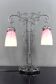 Important Wrought Iron Double-Headed Lamp by Schneider, Art Deco, c. 1920
