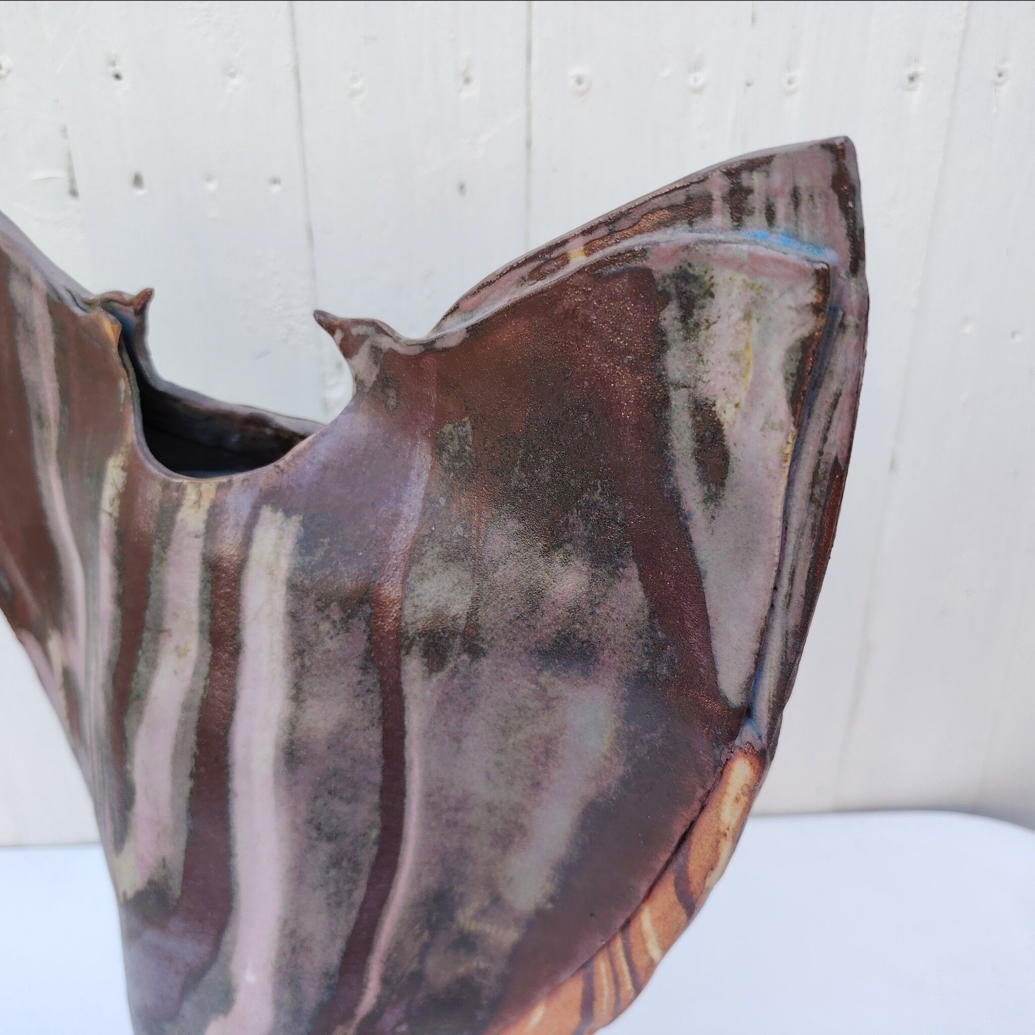 Large ceramic vase, zoomorphic, Alain Rufas