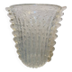 Contemporary handmade multicolors murano glass style vase