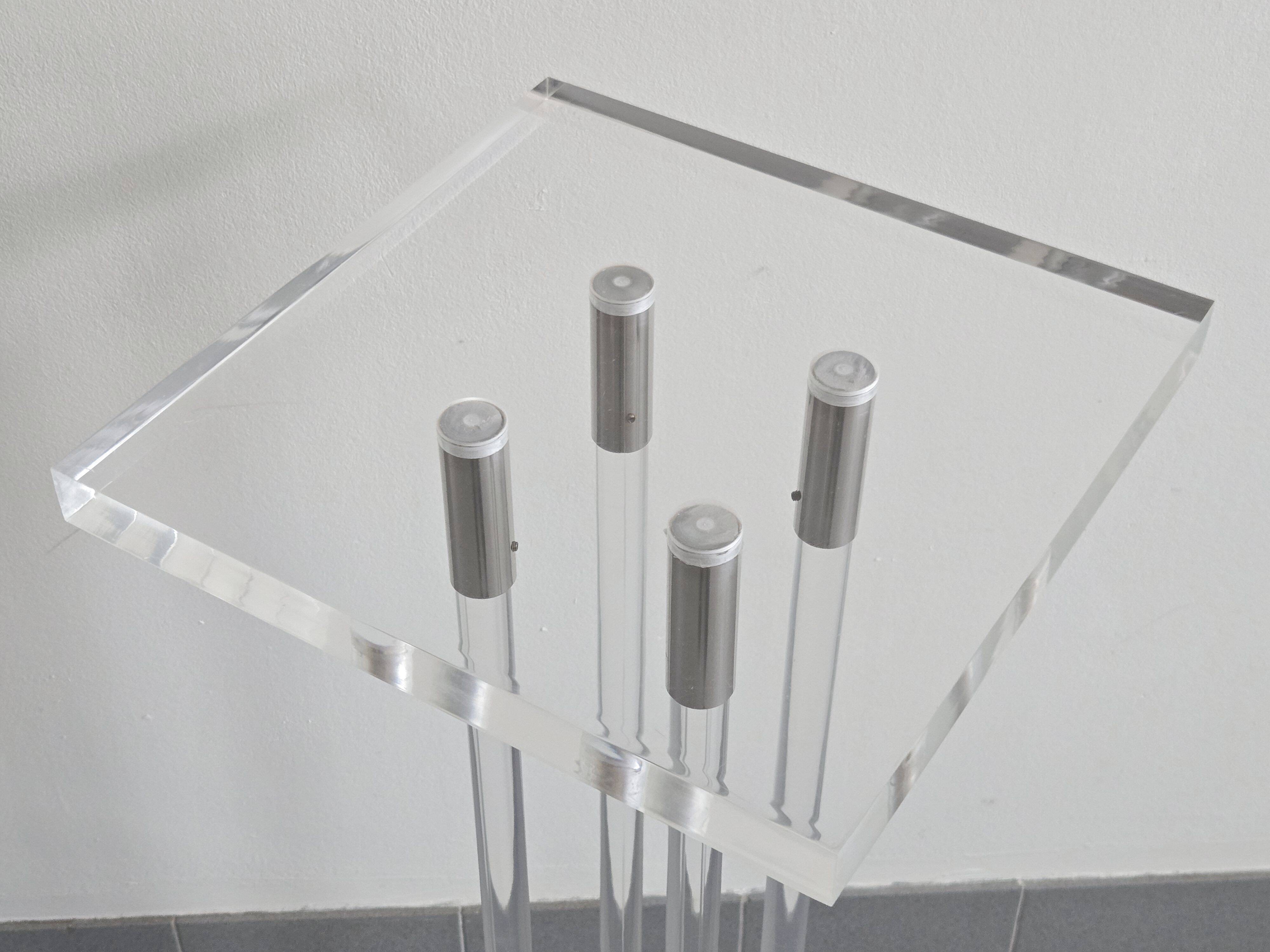 Sellette vintage 1970 en plexiglas
