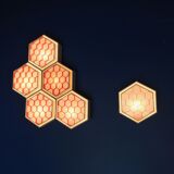 Wall light Space Age form hive ex USSR  circa 1970