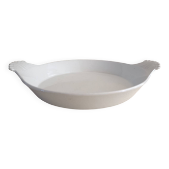 Plat en porcelaine à feu