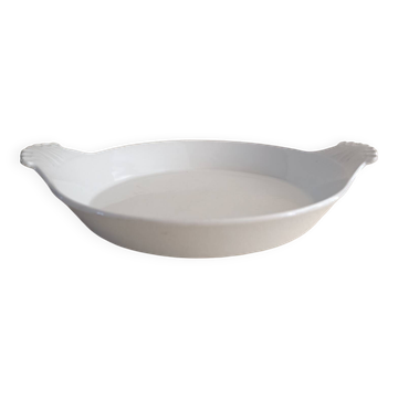 Porcelain fire dish