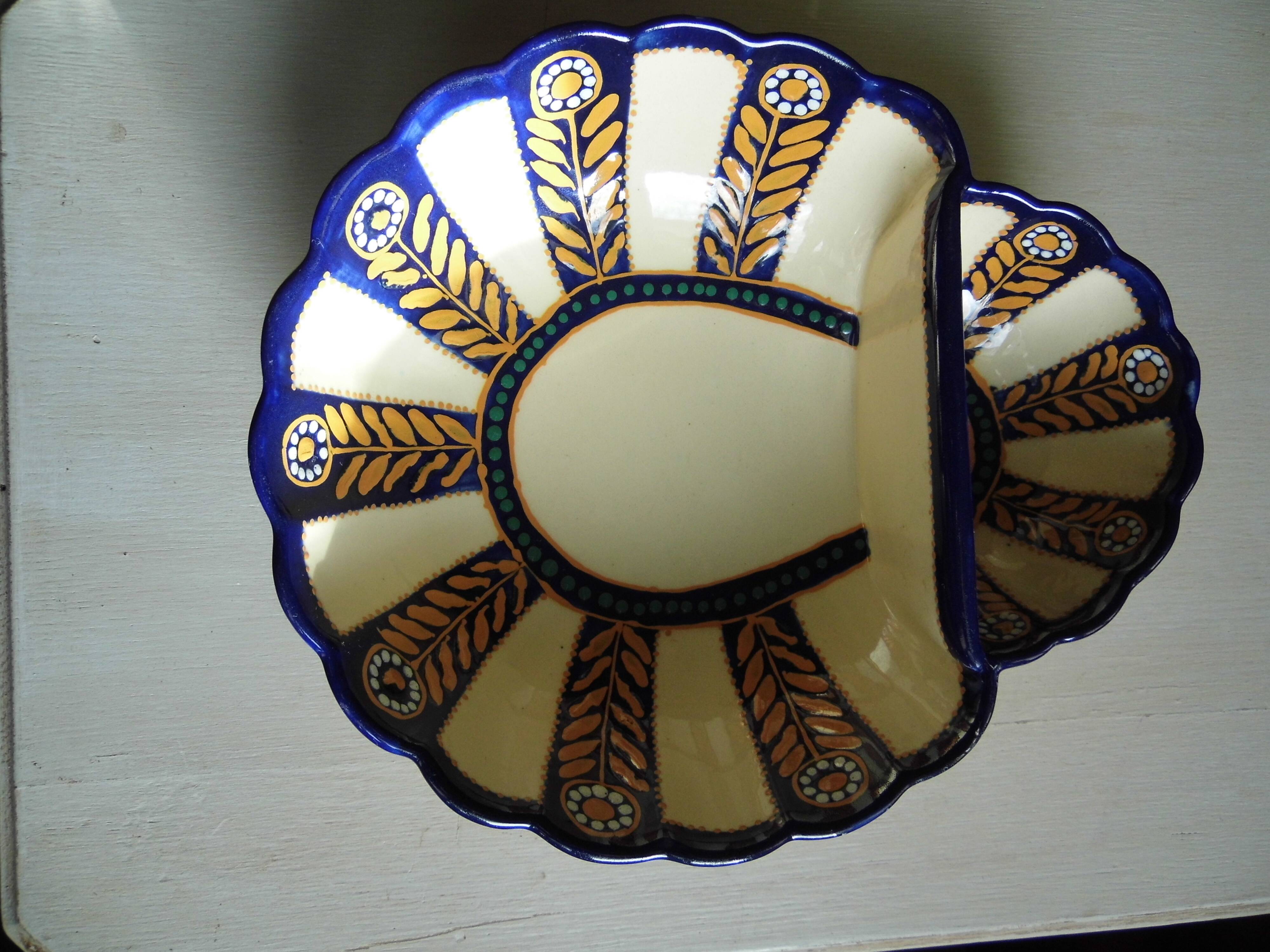 Bol en faience de Quimper, bol à artichaut