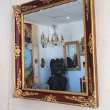 Golden and lacquered mirror 81x75cm