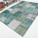 Tapis patchwork vintage vert 300x210cm