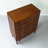 Danish curved chest of drawers, 1960s | teak (2nd)