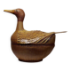 Large bamboo duck box, woven rattan, vintage Shanghai Handicrafts China