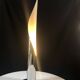 Vintage Floor Lamp • Flame • Stainless Steel • Space Age • 1970