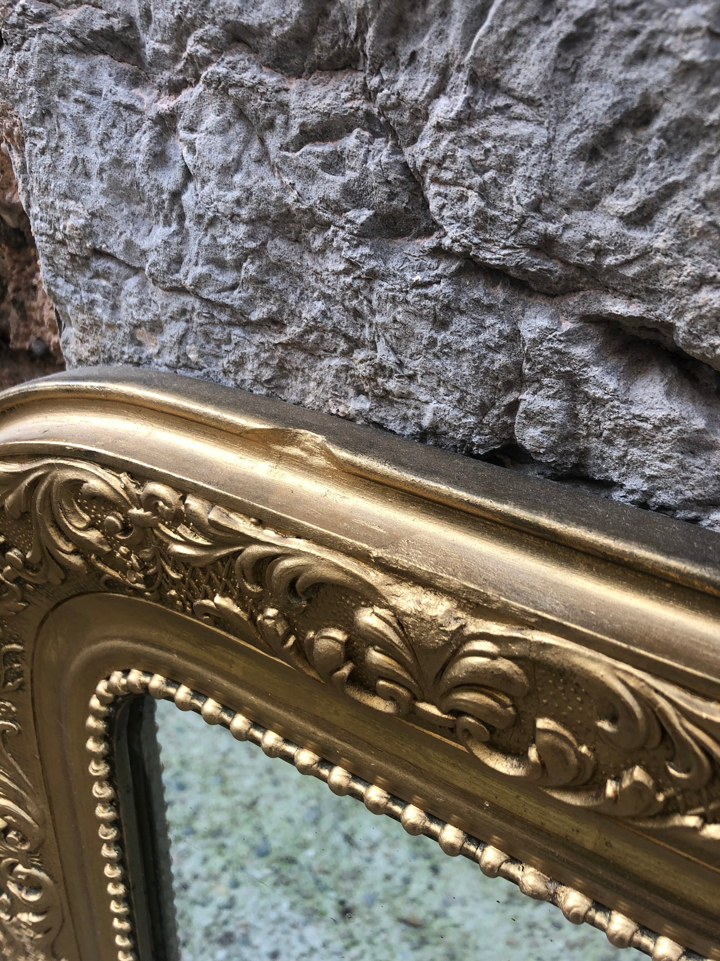 Golden mirror 103x74cm