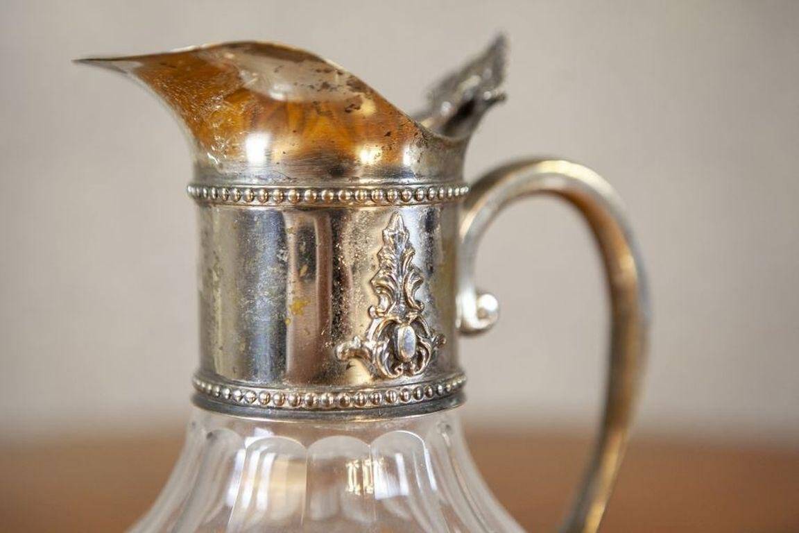 English Pitcher with Silver-Plated Handle, 1920s