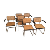 Set de 6 fauteuils Marcel Breuer b64 vintage made in Italy