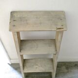 Stepladder 3 steps in solid wood