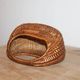 Petit panier vintage en osier tressé – Anse intégrée – Vannerie rétro